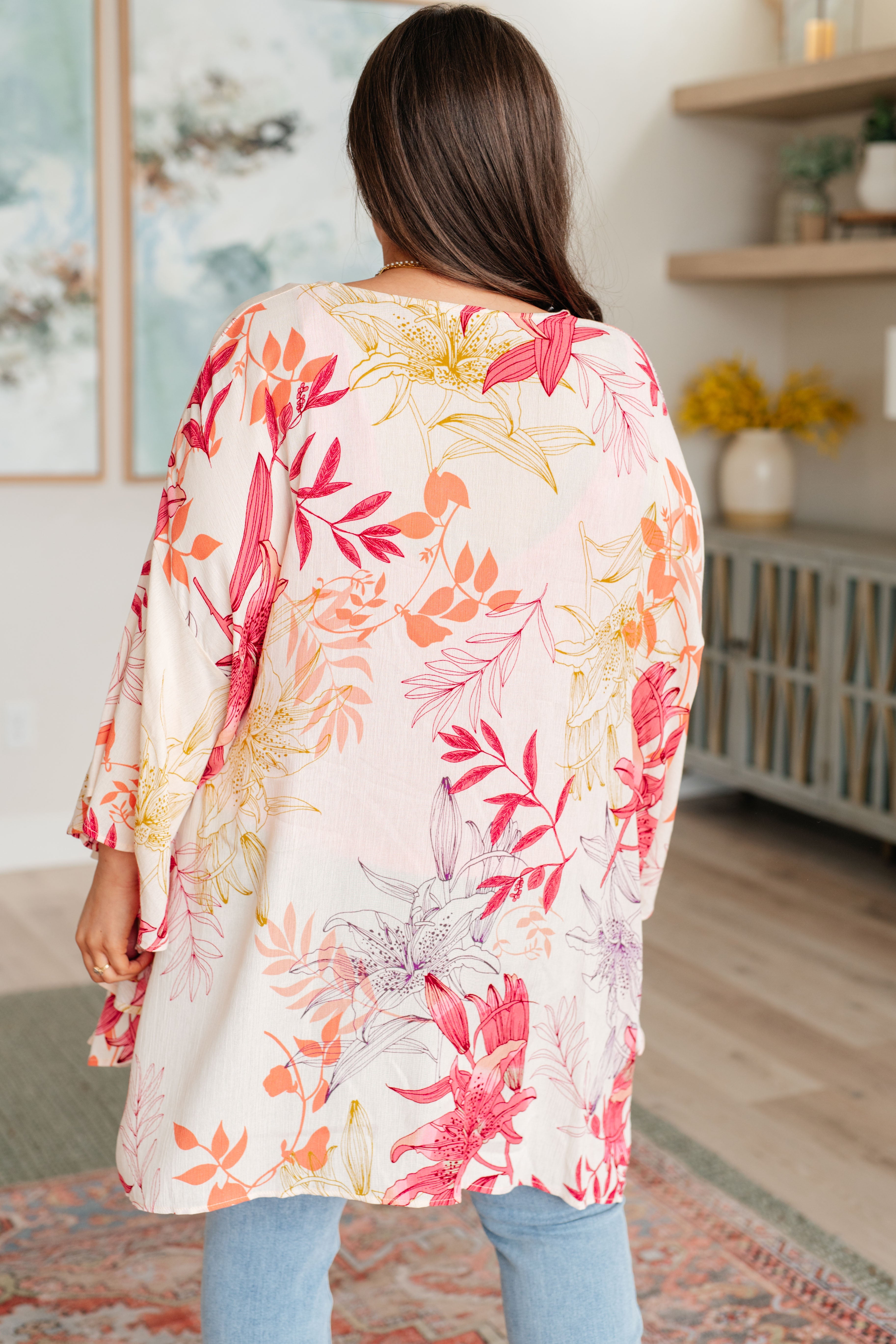 Vacay Season Bell Sleeve Kimono-Kimonos-Ave Shops-Urban Threadz Boutique, Women's Fashion Boutique in Saugatuck, MI