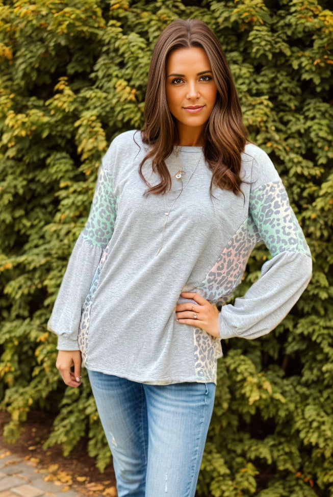 Wild About You - Long Sleeve-Long Sleeves-OOTD Boutique Simplified-Urban Threadz Boutique, Women's Fashion Boutique in Saugatuck, MI