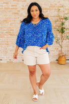 Willow Bell Sleeve Top in Royal-Tops-Ave Shops-Urban Threadz Boutique, Women's Fashion Boutique in Saugatuck, MI