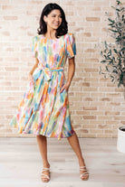 Young, Wild & Free Round Neck Dress-Dresses-Ave Shops-Urban Threadz Boutique, Women's Fashion Boutique in Saugatuck, MI