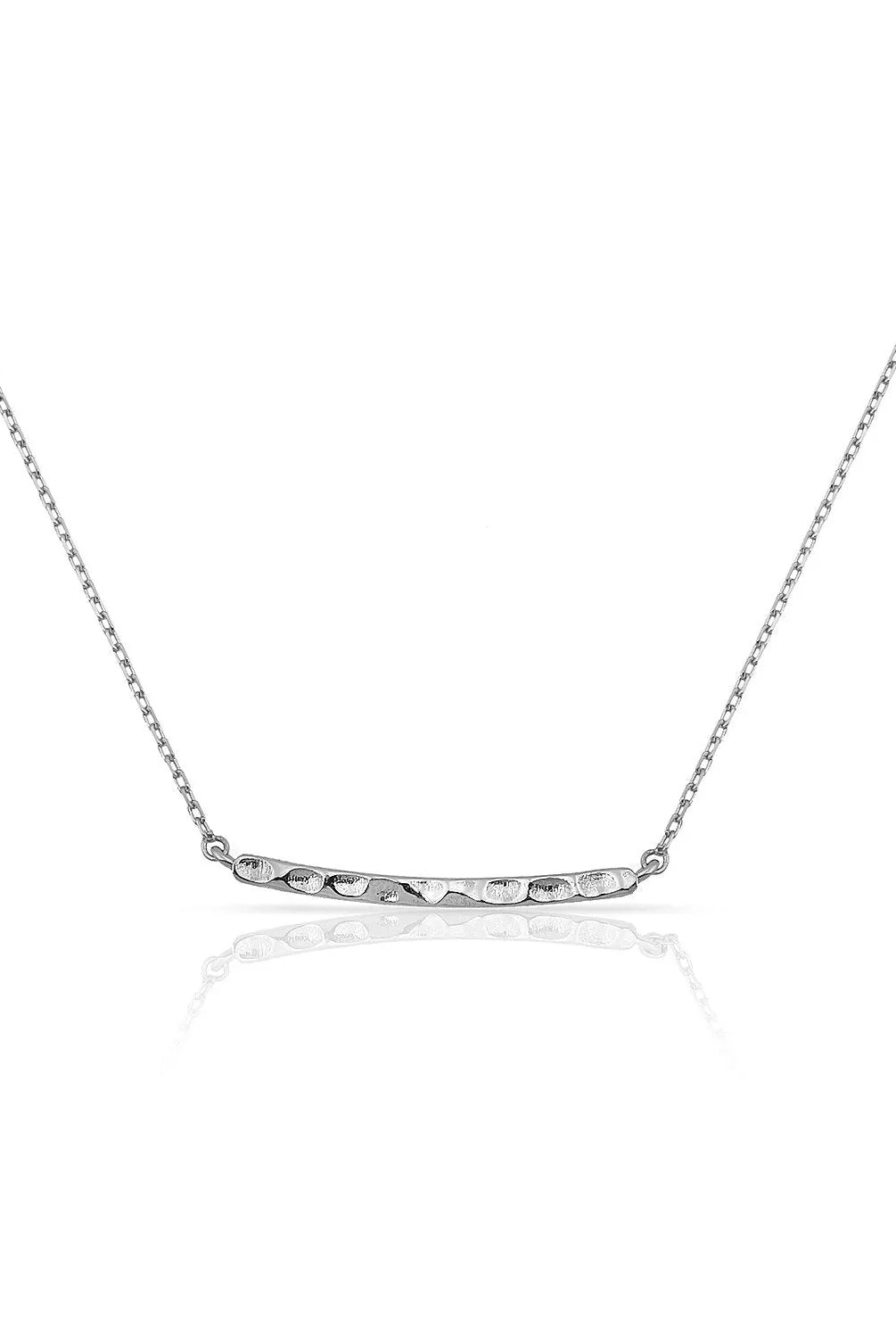 Loverly Hammered Bar Necklace-JEWELRY-The Sis Kiss®-Urban Threadz Boutique, Women's Fashion Boutique in Saugatuck, MI