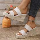 Open Toe Wedge Sandals-Trendsi-Urban Threadz Boutique, Women's Fashion Boutique in Saugatuck, MI