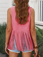 Fringe Open Front Vest Coat- 6 colors-Vests-Trendsi-Urban Threadz Boutique, Women's Fashion Boutique in Saugatuck, MI