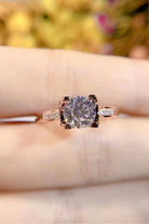 1 Carat Moissanite Ring-Trendsi-Urban Threadz Boutique, Women's Fashion Boutique in Saugatuck, MI