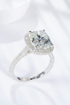 Adored 6 Carat Moissanite Halo Ring-Trendsi-Urban Threadz Boutique, Women's Fashion Boutique in Saugatuck, MI