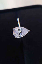 Classic Teardrop 2 Carat Moissanite Ring-Trendsi-Urban Threadz Boutique, Women's Fashion Boutique in Saugatuck, MI