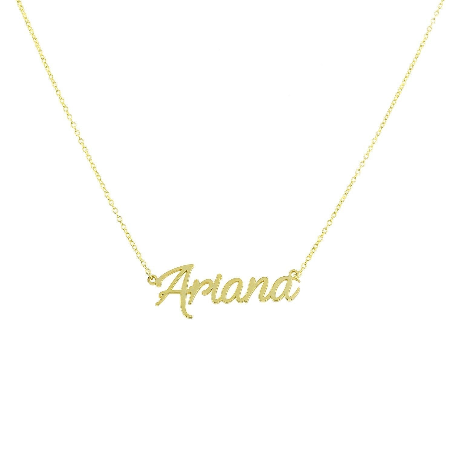 Water Resistant Custom Cursive Nameplate Necklace-Necklaces-TSK® Custom Jewelry-Urban Threadz Boutique, Women's Fashion Boutique in Saugatuck, MI