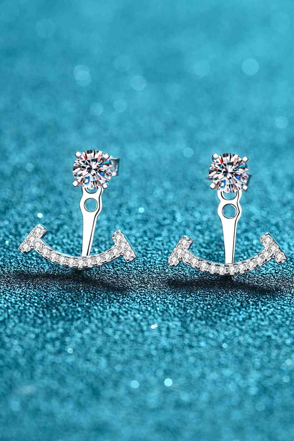 Two Ways To Wear Moissanite Earrings-Earrings-Trendsi-Urban Threadz Boutique, Women's Fashion Boutique in Saugatuck, MI