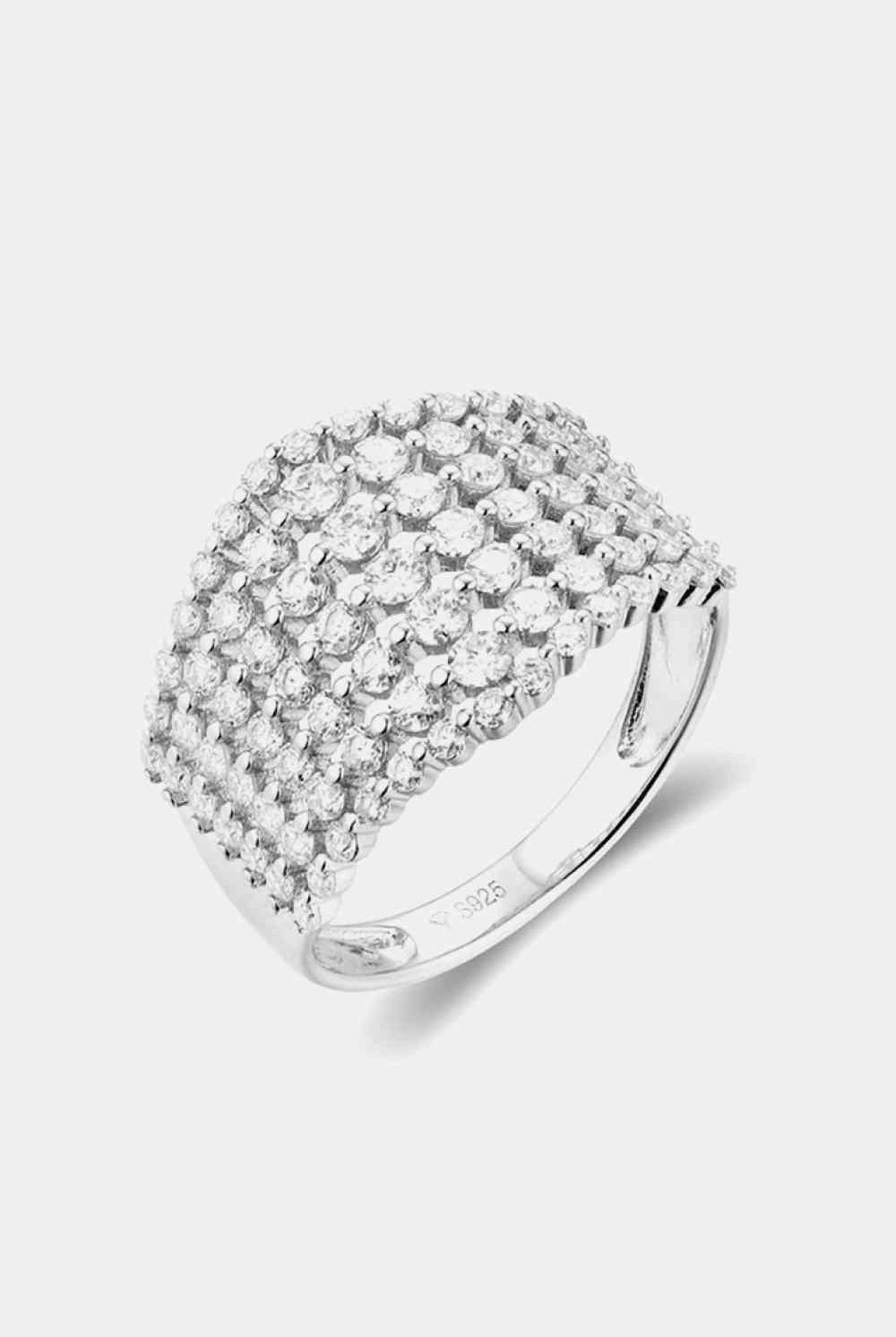 1.21 Carat Moissanite 925 Sterling Silver Ring-Rings-Trendsi-Urban Threadz Boutique, Women's Fashion Boutique in Saugatuck, MI