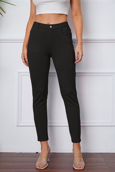StretchyStitch Pants by Basic Bae-Pants-Trendsi-Urban Threadz Boutique, Women's Fashion Boutique in Saugatuck, MI