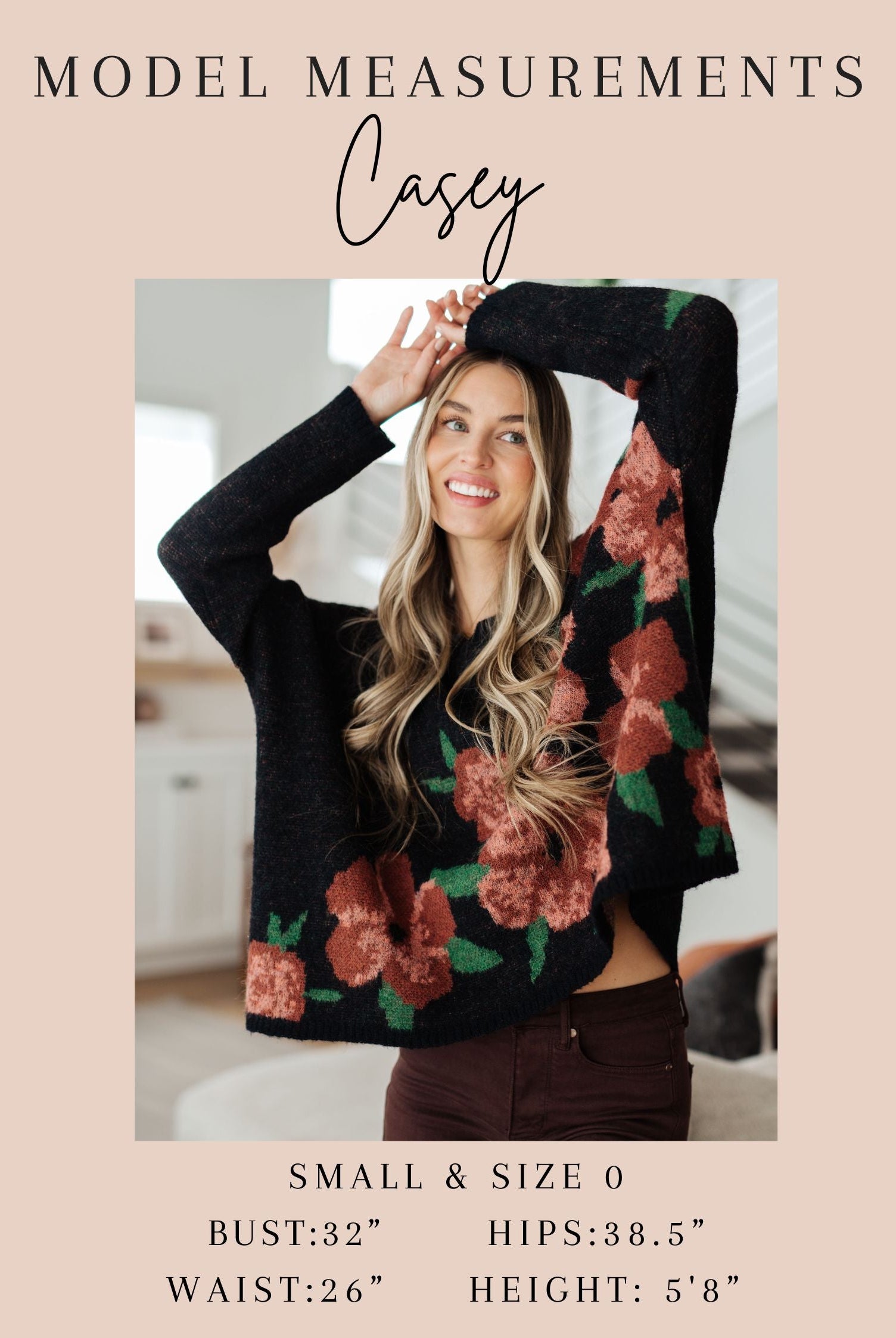 Falling Flowers Floral Sweater-Tops-Ave Shops-Urban Threadz Boutique, Women's Fashion Boutique in Saugatuck, MI