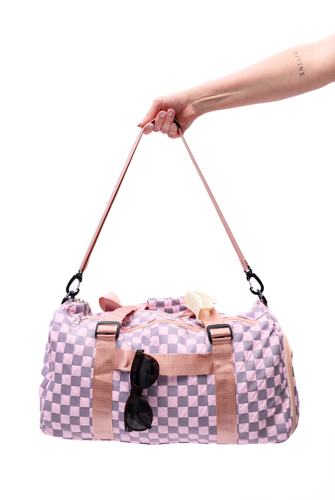 Elevate Travel Duffel in Pink-Handbags-Ave Shops-Urban Threadz Boutique, Women's Fashion Boutique in Saugatuck, MI