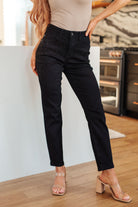 Reese Rhinestone Slim Fit Jeans in Black-Jeans-Ave Shops-Urban Threadz Boutique, Women's Fashion Boutique in Saugatuck, MI