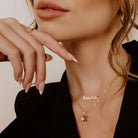 Water Resistant Custom Cursive Enamel Necklace-Necklaces-TSK® Custom Jewelry-Urban Threadz Boutique, Women's Fashion Boutique in Saugatuck, MI
