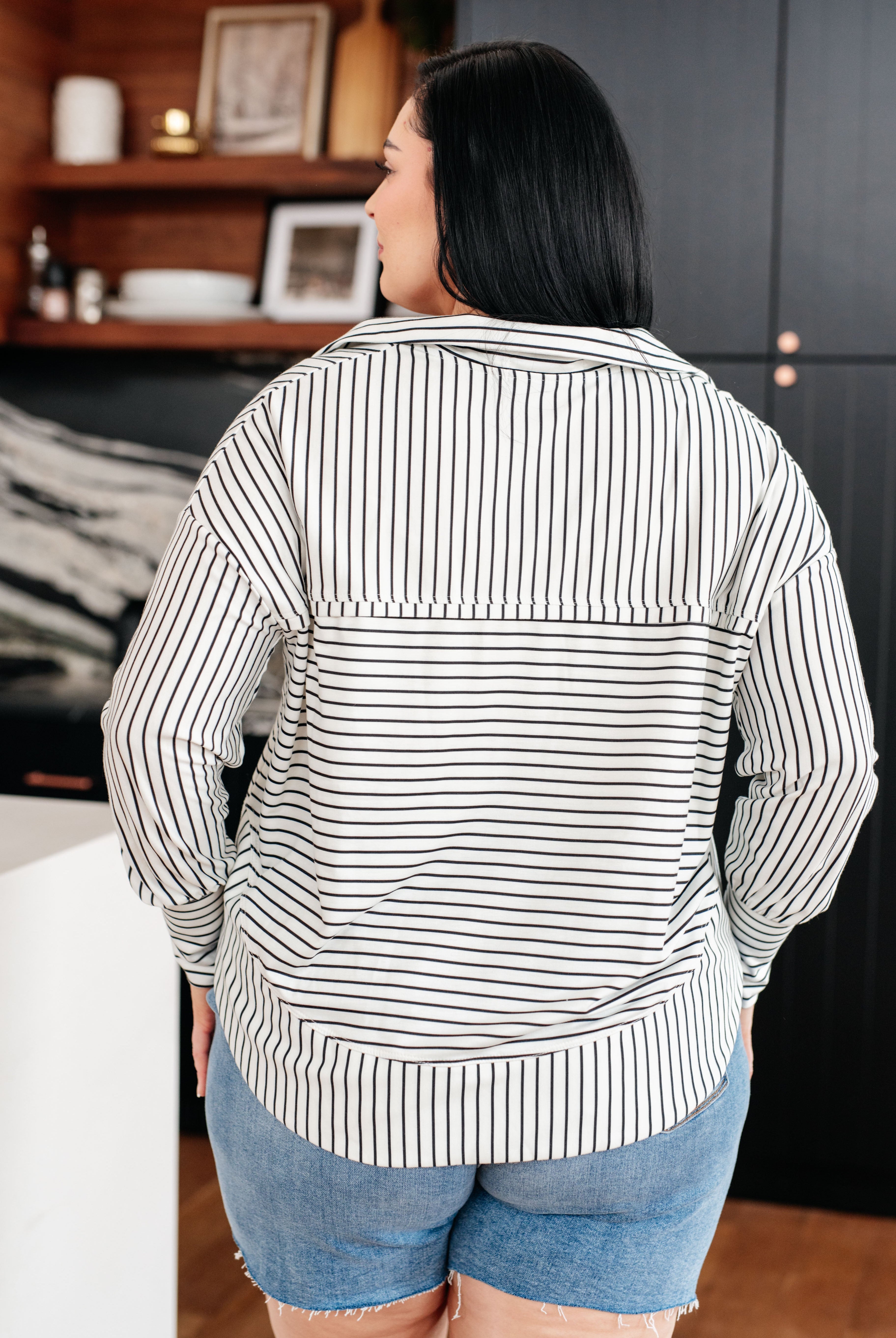 Striped Serendipity Pullover-Sweaters-Ave Shops-Urban Threadz Boutique, Women's Fashion Boutique in Saugatuck, MI
