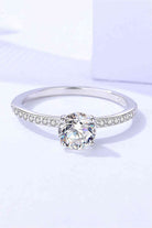 Moissanite 2-Piece 925 Sterling Silver Ring-Trendsi-Urban Threadz Boutique, Women's Fashion Boutique in Saugatuck, MI