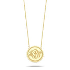 Custom WR Monogram Pendant Coin in Script-Charms & Pendants-TSK® Custom Jewelry-Urban Threadz Boutique, Women's Fashion Boutique in Saugatuck, MI